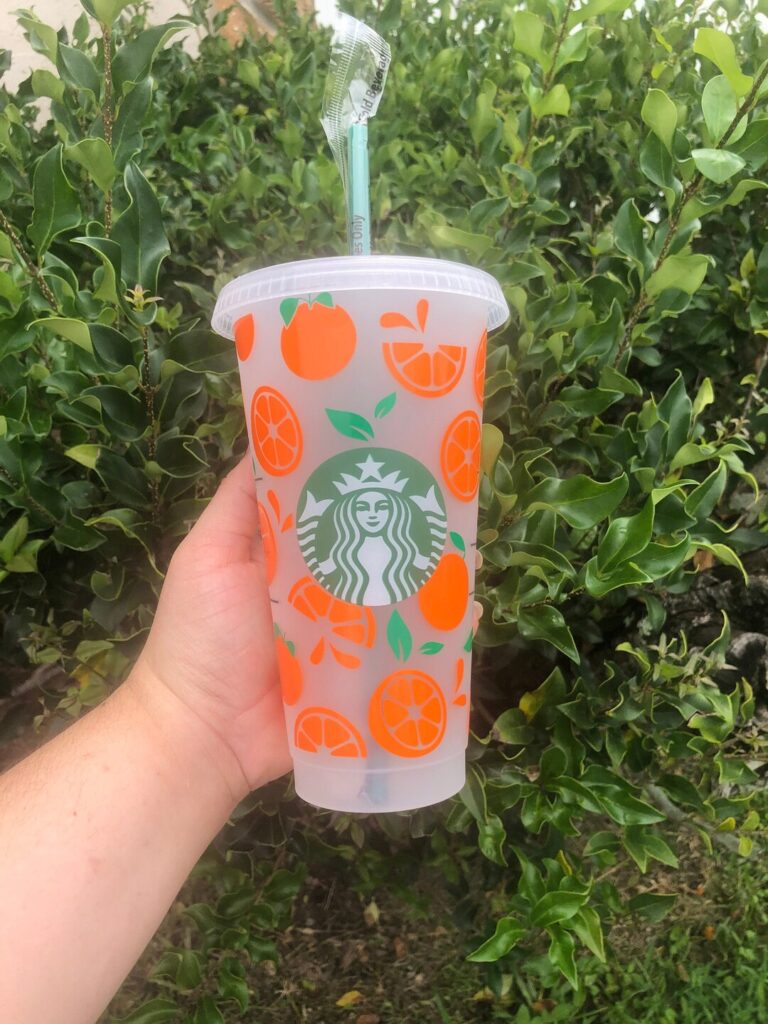 Orange Starbucks Cup: Brighten Your Sip